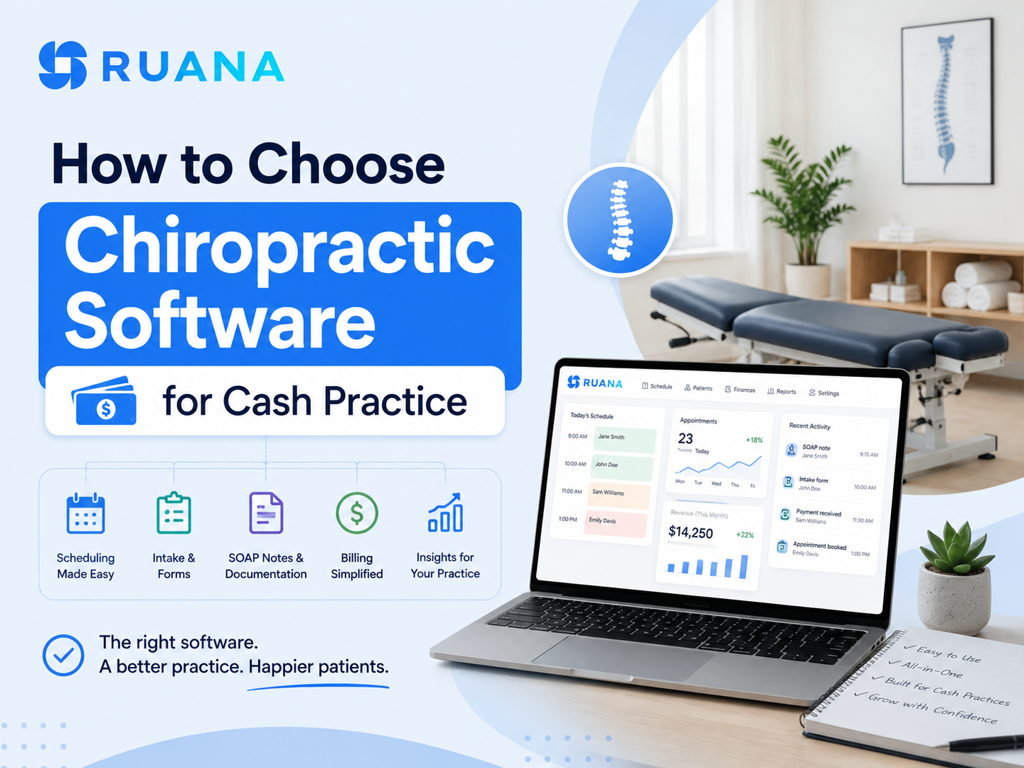 how to choose chiropractic software for cash practice