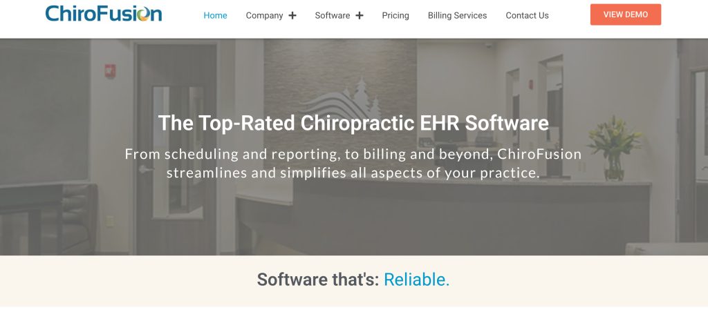 ChiroFusion home